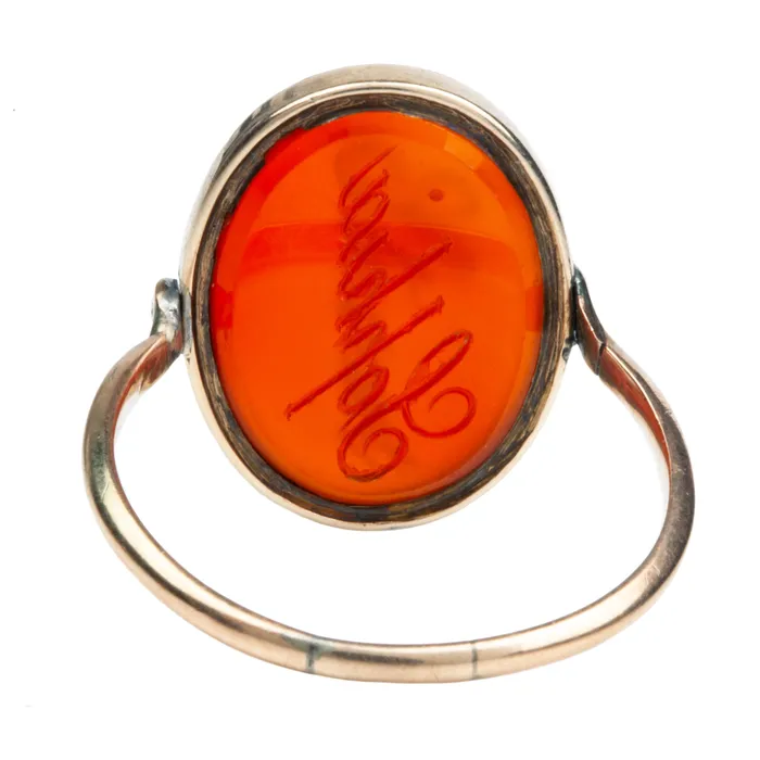 Bell Bird Antiques Rings 19th Century Hardstone Flip Ring
