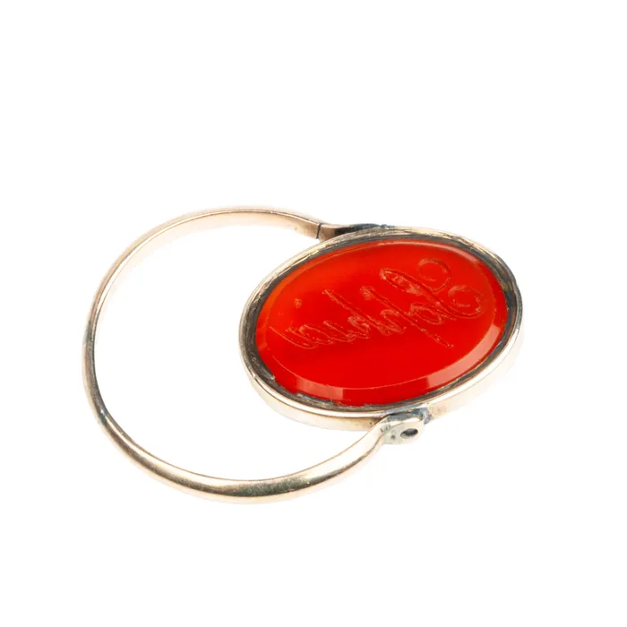 Bell Bird Antiques Rings 19th Century Hardstone Flip Ring