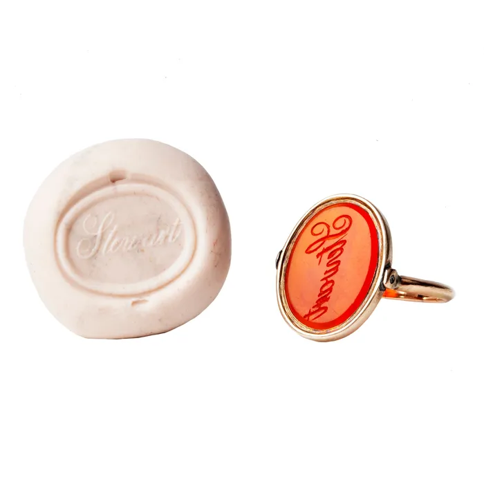 Bell Bird Antiques Rings 19th Century Hardstone Flip Ring