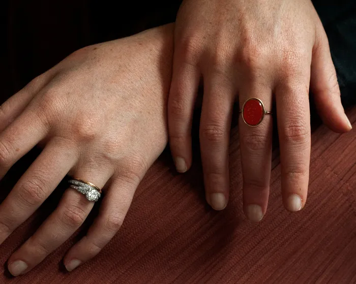 Bell Bird Antiques Rings 19th Century Hardstone Flip Ring