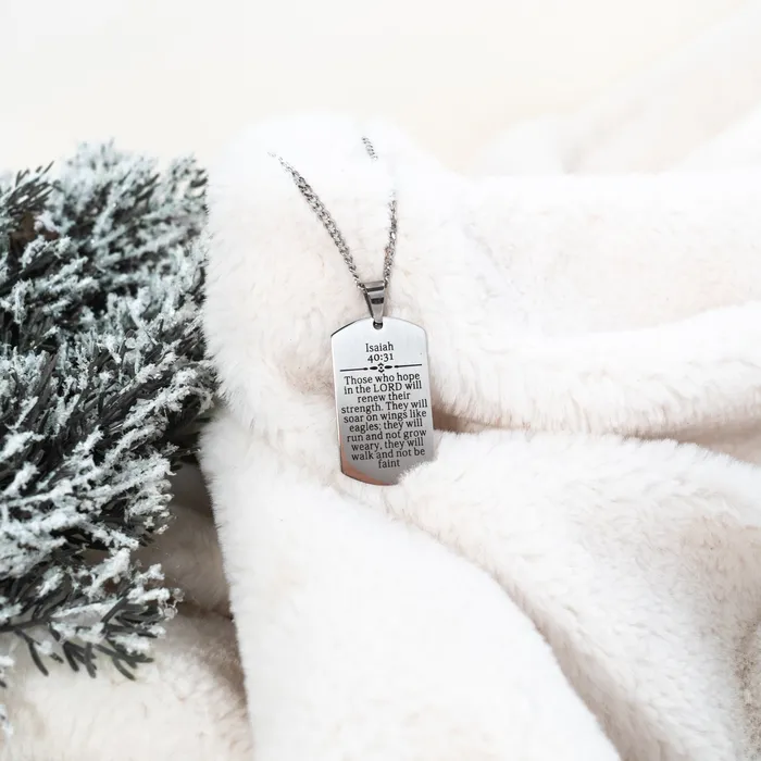 Forever Truth Those Who Hope In The Lord Tag Necklace Necklaces