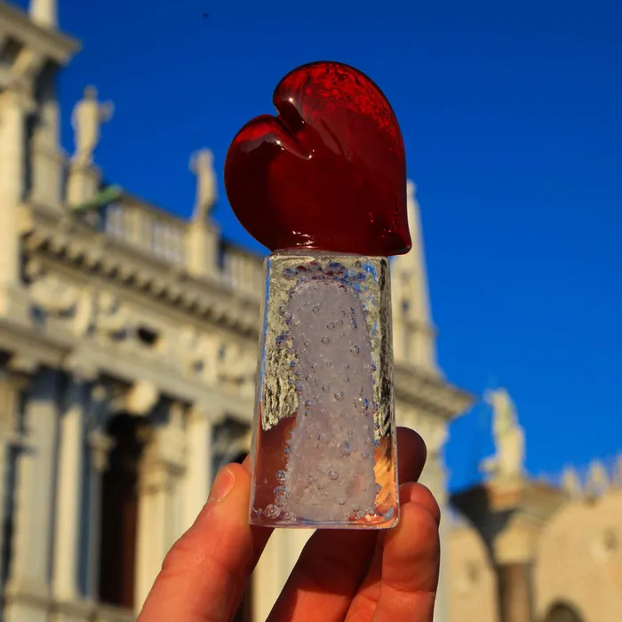 MuranoVItrum Necklaces Heart of Ice Tower Love of Venice Murano Glass MuranoVItrum Necklaces Heart of Ice Tower Love of Venice Murano Glass