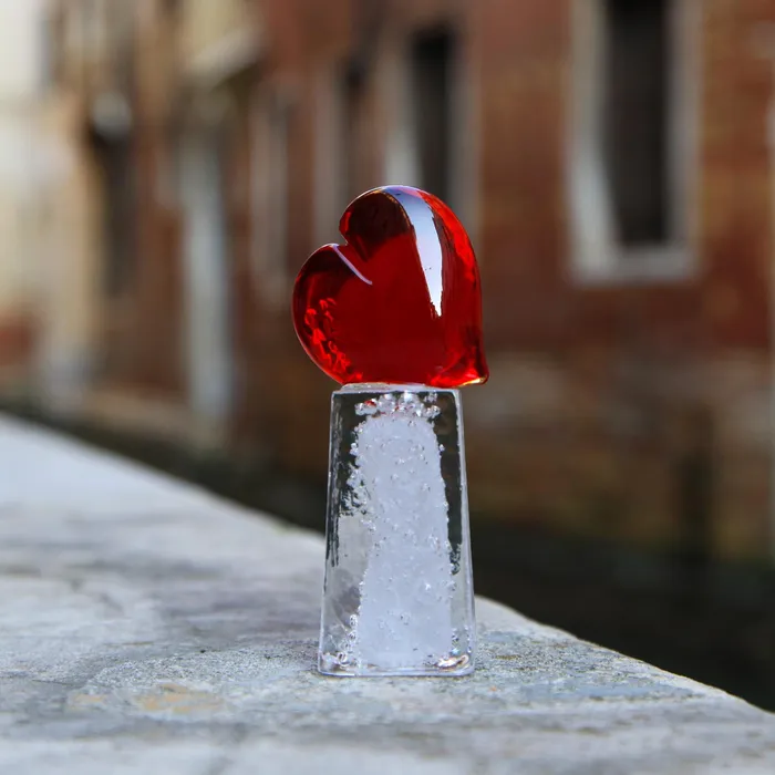 MuranoVItrum Necklaces Heart of Ice Tower Love of Venice Murano Glass MuranoVItrum Necklaces Heart of Ice Tower Love of Venice Murano Glass
