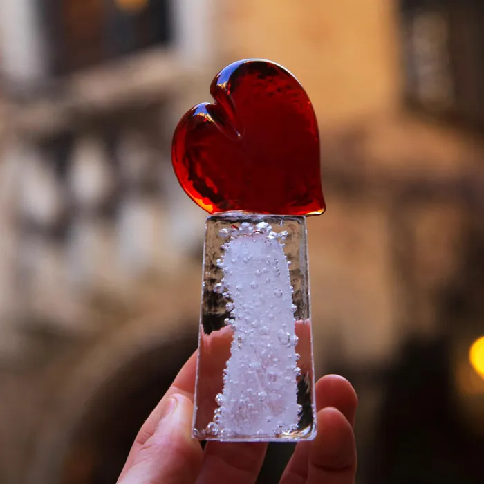 MuranoVItrum Necklaces Heart of Ice Tower Love of Venice Murano Glass MuranoVItrum Necklaces Heart of Ice Tower Love of Venice Murano Glass