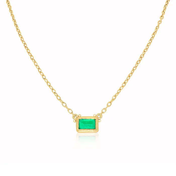 VANIE Necklaces Zambian Emerald Pendant