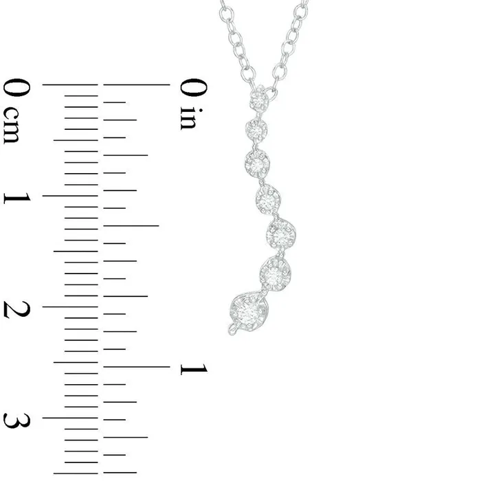 01 CT TW Journey Natural Diamond Pendant in 14K White Gold Goldia Necklaces 01 CT TW Journey Natural Diamond Pendant in 14K White Gold Goldia Necklaces