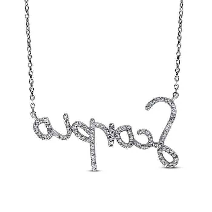 033 CT TW Natural Diamond Scorpio Necklace in Sterling Silver Goldia Necklaces 033 CT TW Natural Diamond Scorpio Necklace in Sterling Silver Goldia Necklaces