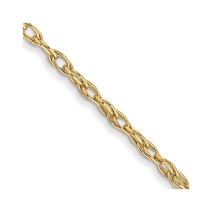 10K Yellow Gold 115mm Carded Cable Rope Chain Necklace QGold Necklaces