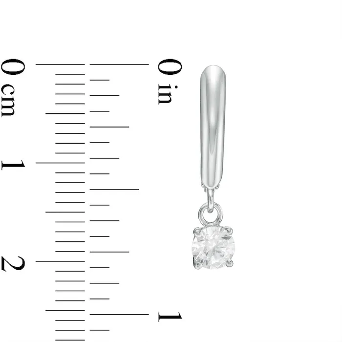 Goldia Earrings 075 CT TW Certified Diamond Solitaire Leverback Earrings in 14K White Gold IVS2 Goldia Earrings 075 CT TW Certified Diamond Solitaire Leverback Earrings in 14K White Gold IVS2