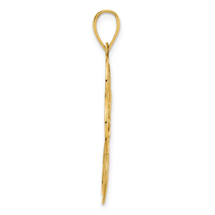 Goldia Necklaces 14k Yellow Gold Flower Pendant