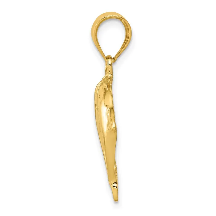Goldia PreStyled Sets 14k Yellow Gold Two Dolphins Pendant