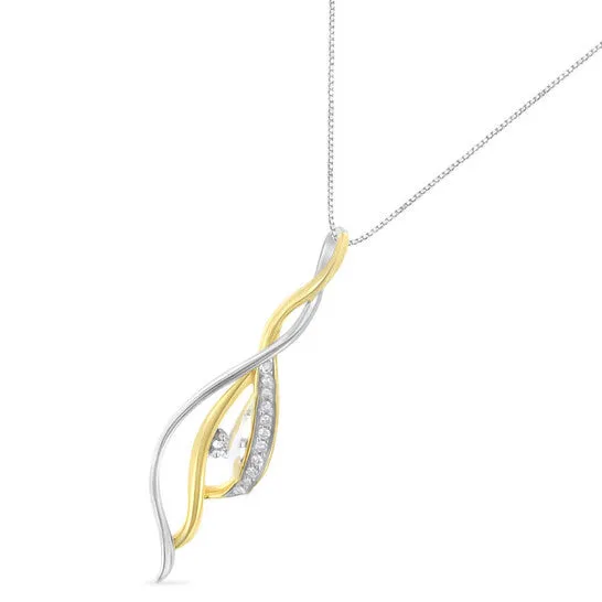 JMS always Original Espira 10K TwoTone Gold 110ct TDW Diamond Cascade Pendant Necklace IJ I1I2 Necklaces JMS always Original Espira 10K TwoTone Gold 110ct TDW Diamond Cascade Pendant Necklace IJ I1I2 Necklaces