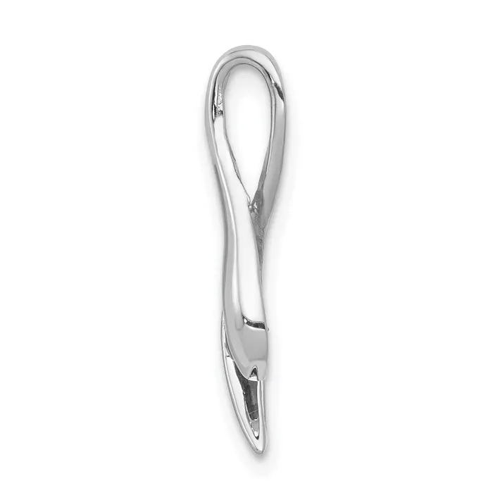 Necklaces 14k White Gold 3mm Emerald Pendant Goldia