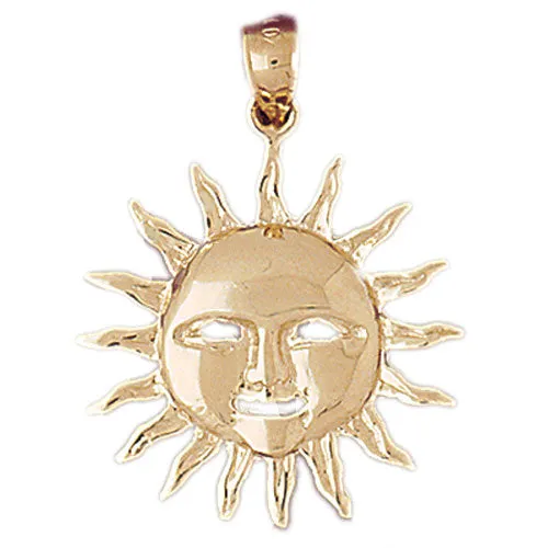 Necklaces Goldia 14K Gold Golden Sun Pendant