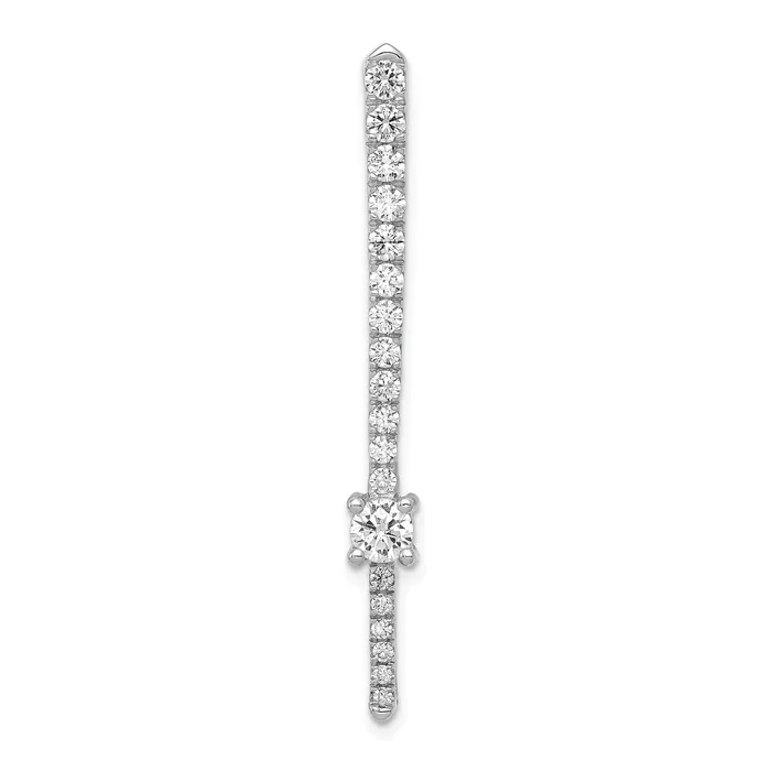 Necklaces Goldia 14K White Gold Lab Grown Diamond VSSI G Fancy Chain Slide