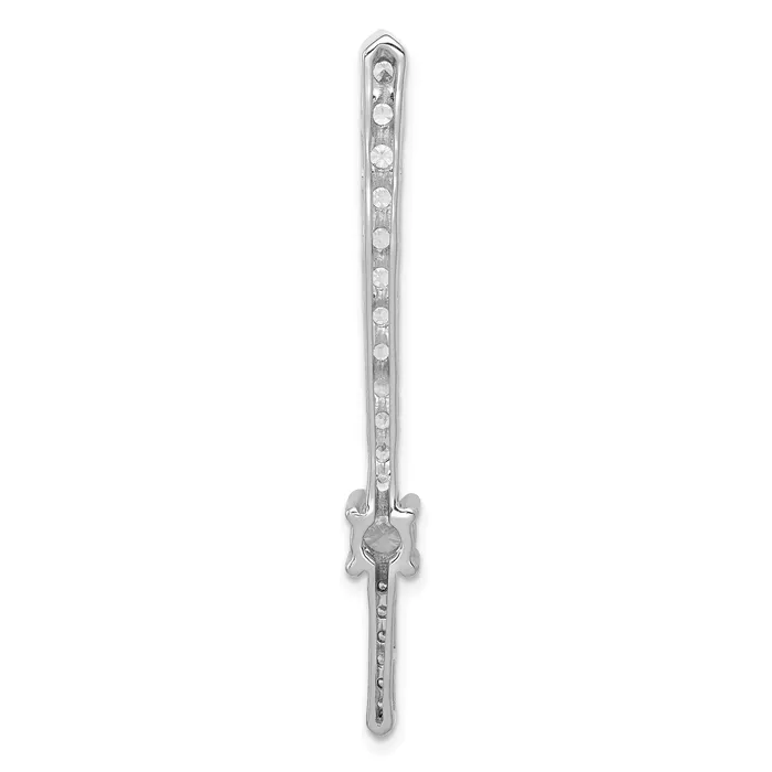 Necklaces Goldia 14K White Gold Lab Grown Diamond VSSI G Fancy Chain Slide