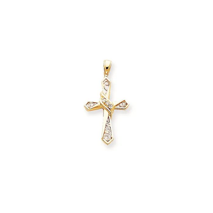 Necklaces goldiaca 14k VS Diamond cross pendant
