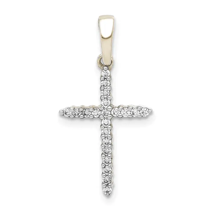 Necklaces Goldiacom 925 White Gold Plated Sterling Silver 16ct Simulated Diamond Cross Pendant Necklaces Goldiacom 925 White Gold Plated Sterling Silver 16ct Simulated Diamond Cross Pendant