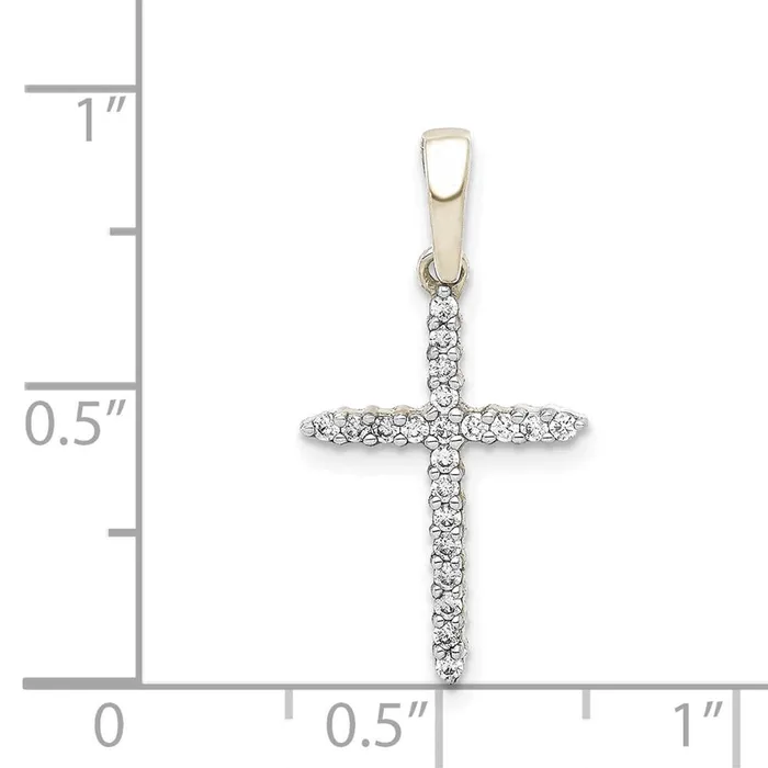 Necklaces Goldiacom 925 White Gold Plated Sterling Silver 16ct Simulated Diamond Cross Pendant Necklaces Goldiacom 925 White Gold Plated Sterling Silver 16ct Simulated Diamond Cross Pendant