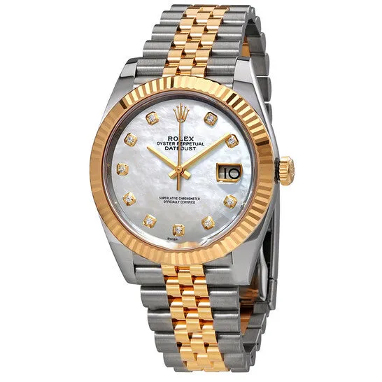 Necklaces JMS always Original Rolex Datejust 41 White Mother of Pearl Dial Automatic Mens Steel and 18K Yellow Gold Jubilee Watch 126333MDJ Necklaces JMS always Original Rolex Datejust 41 White Mother of Pearl Dial Automatic Mens Steel and 18K Yellow Gold Jubilee Watch 126333MDJ