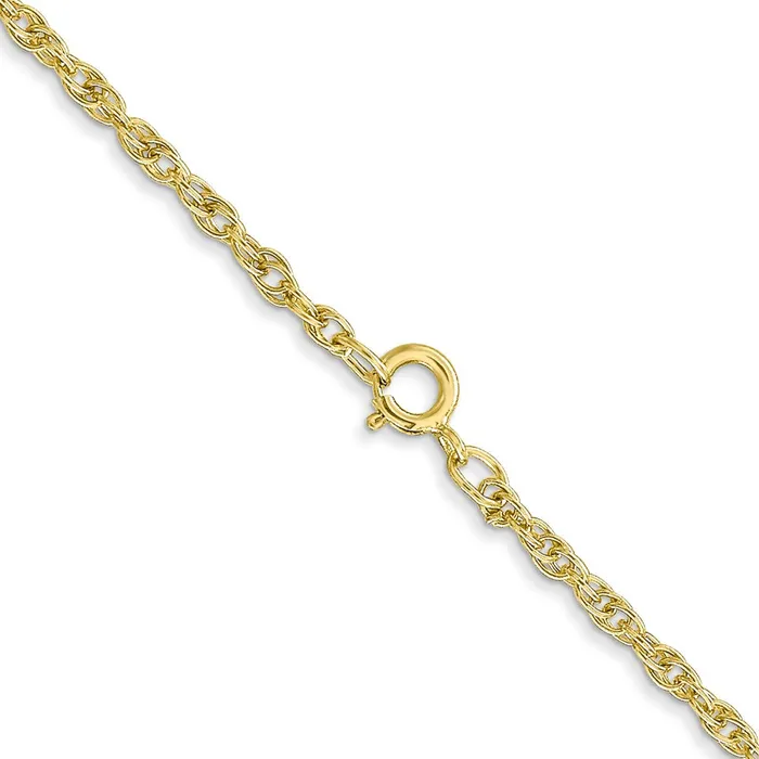QGold Necklaces 10K Yellow Gold 155mm Carded Cable Rope Chain Necklace QGold Necklaces 10K Yellow Gold 155mm Carded Cable Rope Chain Necklace
