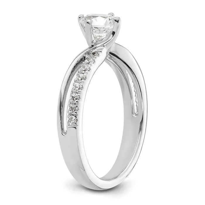 Rings Goldia 14k White Gold 37 Ct Lab Grown Diamond VSSI G Round Engagement Ring