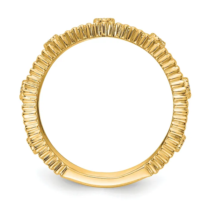 Rings Goldia 14k Yellow Gold 14 Ct Lab Grown Diamond VSSI G Fashion Band Ring
