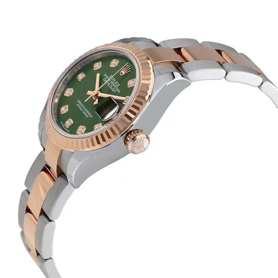 Watches Original Rolex Oyster Perpetual Datejust Olive Green Diamond Dial Ladies Oyster Watch 279171ODO JMS always Watches Original Rolex Oyster Perpetual Datejust Olive Green Diamond Dial Ladies Oyster Watch 279171ODO JMS always