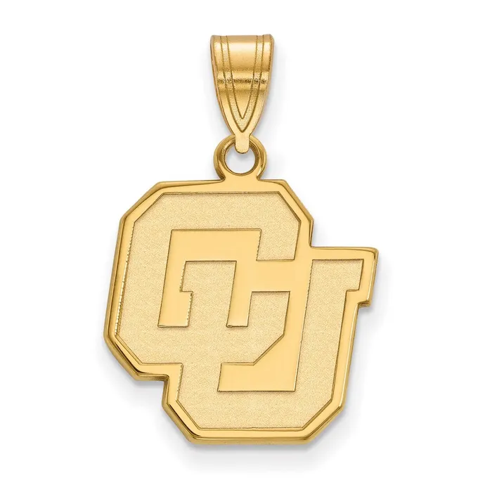 10k Gold University of Colorado CU Medium Pendant TreasureFineJewelers Necklaces 10k Gold University of Colorado CU Medium Pendant TreasureFineJewelers Necklaces