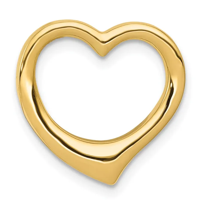 14K Polished Heart Chain Slide TreasureFineJewelers Necklaces