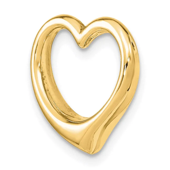 14K Polished Heart Chain Slide TreasureFineJewelers Necklaces