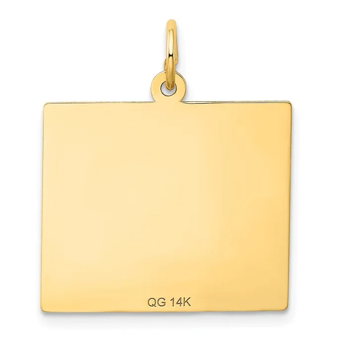 14k Yellow Gold Sunday the First Day Calendar Pendant TreasureFineJewelers Necklaces