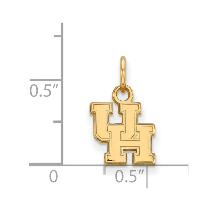 14K Yellow Gold University of Houston XS Pendant TreasureFineJewelers Necklaces
