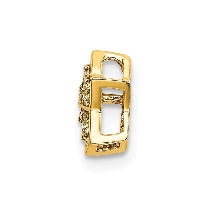 14k Yellow Sapphire Star Chain Slide Pendant TreasureFineJewelers Necklaces