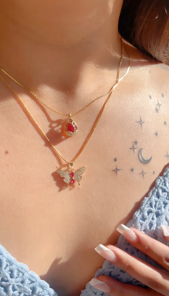 Alma Butterfly Necklace Set MP Jewelry Necklaces