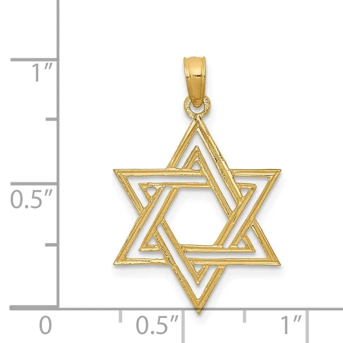 Necklaces 14k Star of David Pendant TreasureFineJewelers