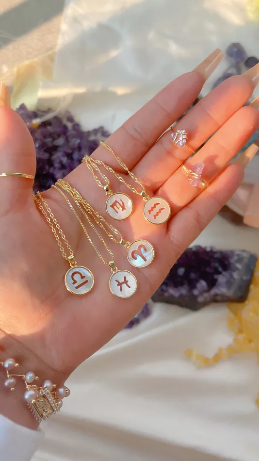 Necklaces Morena and Proud Pearl Zodiac Necklace
