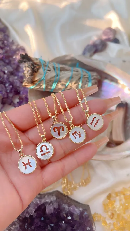 Necklaces Morena and Proud Pearl Zodiac Necklace