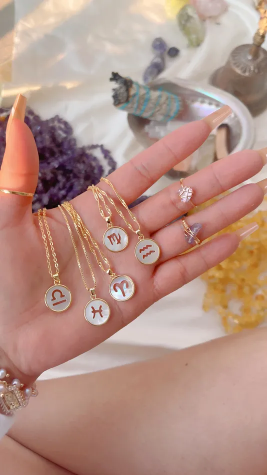Necklaces Morena and Proud Pearl Zodiac Necklace