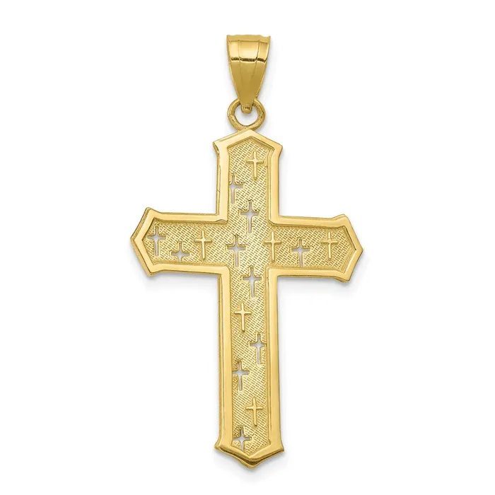 Necklaces TreasureFineJewelers 10k Passion Cross Pendant