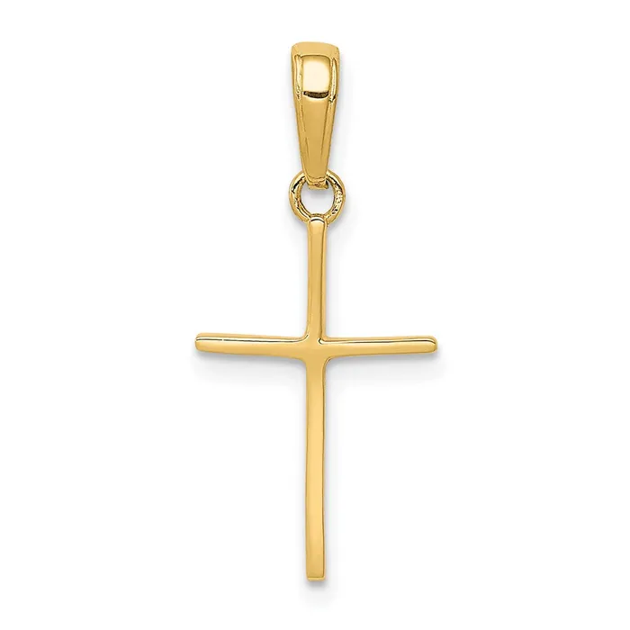 Necklaces TreasureFineJewelers 14K Polished Cross Pendant