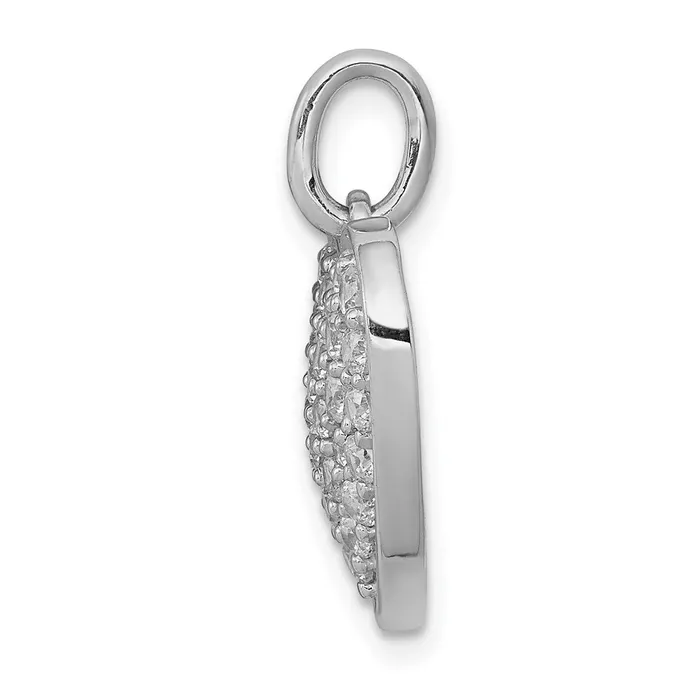 Necklaces TreasureFineJewelers 14kw Lab Grown Diamond SI1SI2 G H I Heart Pendant