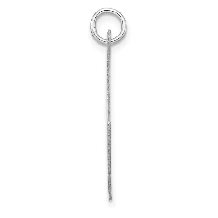 Necklaces TreasureFineJewelers Large Sterling Silver Rhodiumplated Fancy Script Letter X Initial Charm
