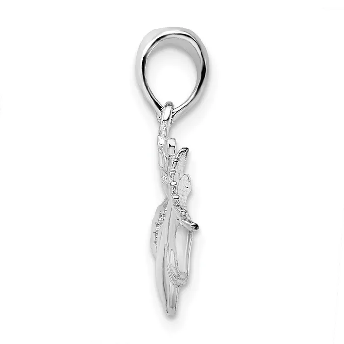 Necklaces TreasureFineJewelers Sterling Silver Polished Claddagh Pendant