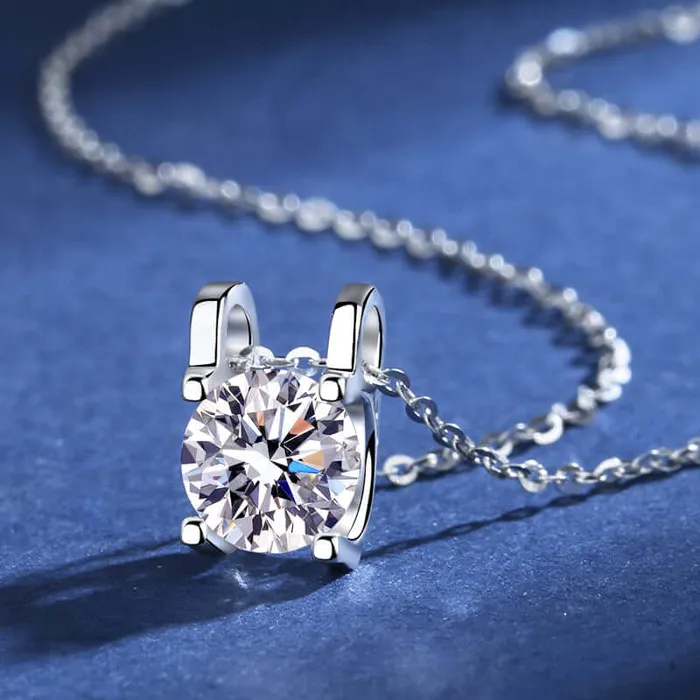 Necklaces Trendolla Jewelry Gemstone Pendant Bullhead Moissanite Necklace Pendant