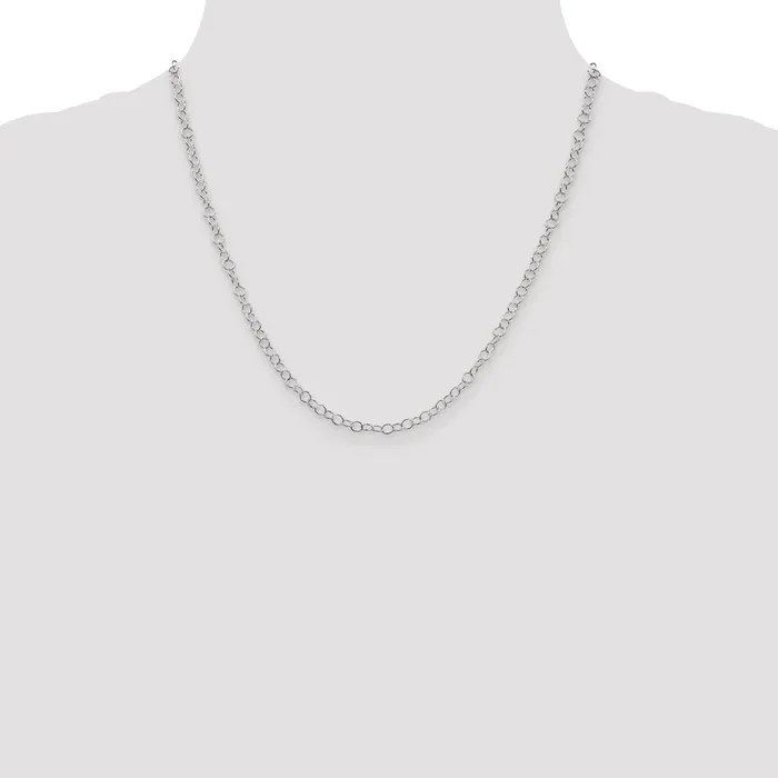 Sterling Silver 35mm Fancy Cable Chain TreasureFineJewelers Necklaces