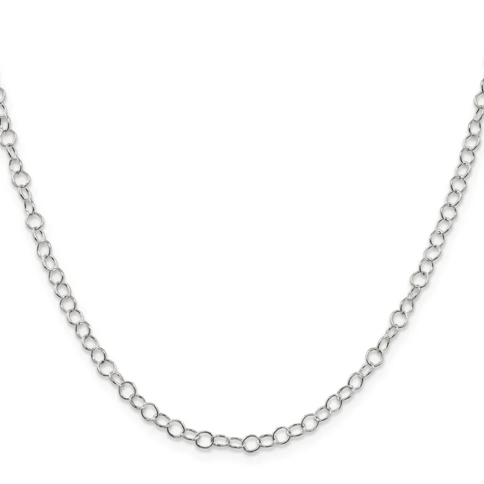 Sterling Silver 35mm Fancy Cable Chain TreasureFineJewelers Necklaces