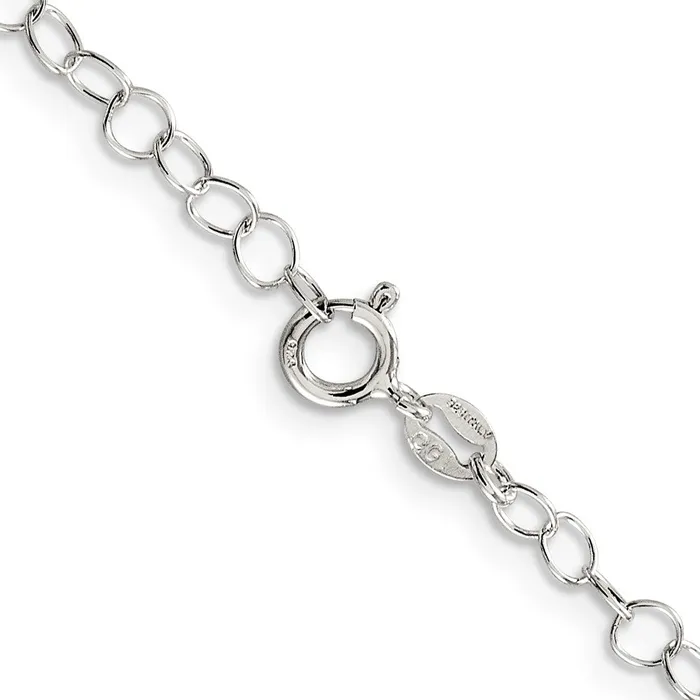 Sterling Silver 35mm Fancy Cable Chain TreasureFineJewelers Necklaces