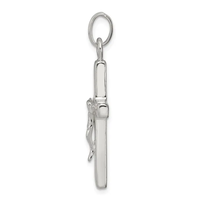 Sterling Silver Polished Crucifix Cross Pendant TreasureFineJewelers Necklaces