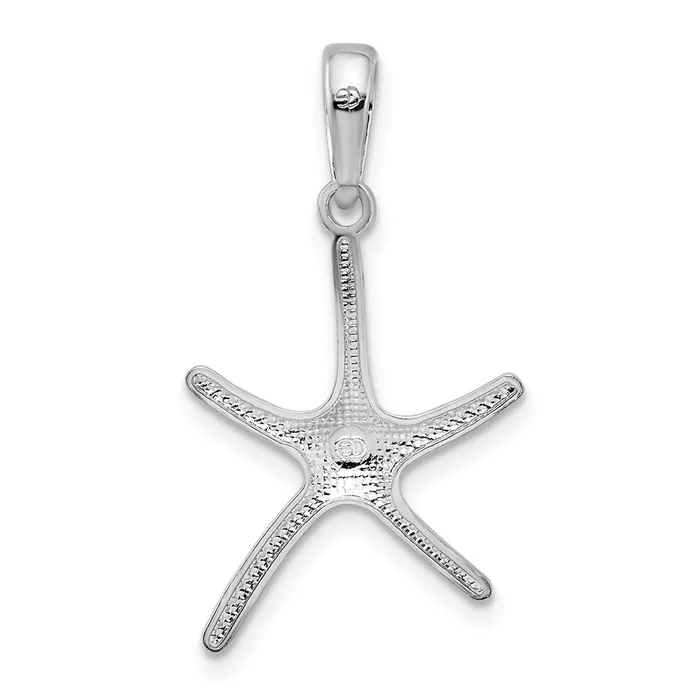 Sterling Silver Polished Starfish Pendant TreasureFineJewelers Necklaces